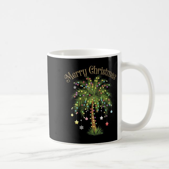 Mug Merry Christmas Palm Tree Light Hawaiian Trocal Ch (Droite)