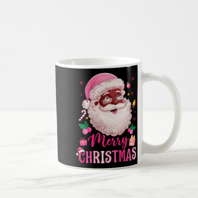 Mug Merry Christmas Santa Claus Black Afro African Ame (Droite)