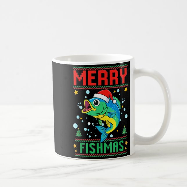 Mug Merry Fishmas B Fish Fishing Christmas  (Droite)