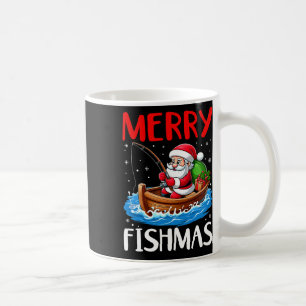 Mug Merry Fishmas Funny Noël Père Noël Pêche