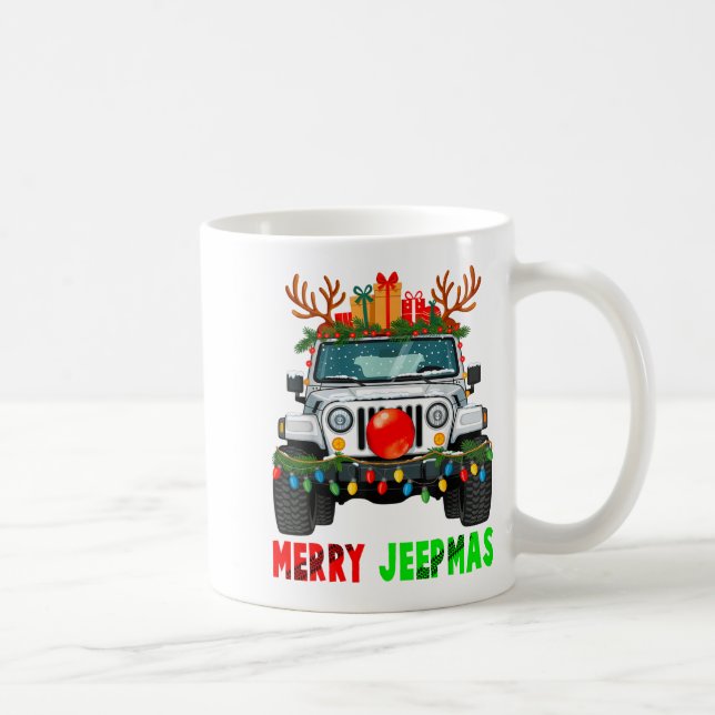 Mug Merry Jeepmas Ugly Light Reindeer Christmas  (Droite)