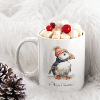 Mug Merry Puffin, personnalisé