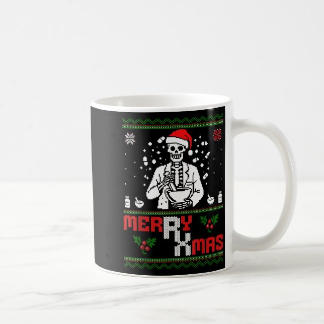 Mug Merry Rx Mas Skeleton Pharmacist Pharmacy Tech Ugl (Droite)