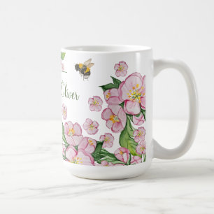 Mug Merveilleuse aquarelle fleurs de pommier et е е