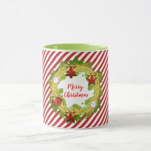 Mug Merveilleuse Serrure De Noël Avec Bandes