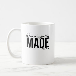 Mug Merveilleusement Fabriqué : Psaumes 139:14 - Don C