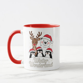 Mug Merveilleux Hiver – Animaux de Fêtes Mignons