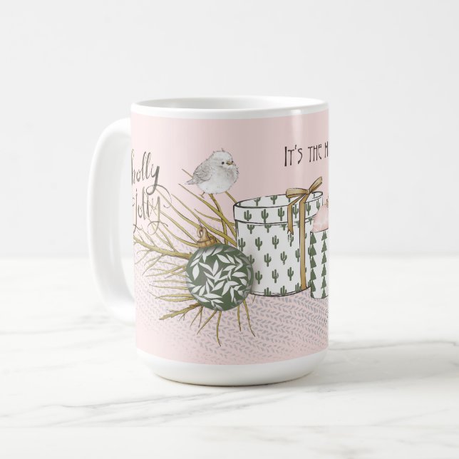 Mug Merveilleux temps de vacances Noël (Devant gauche)