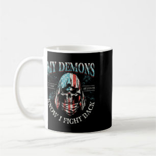 Mug Mes démons savent que je me bats Ck crâne Sensibil