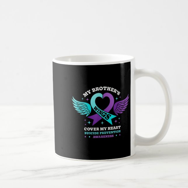 Mug Mes frères ailes couvrent mon coeur la prévention  (Droite)
