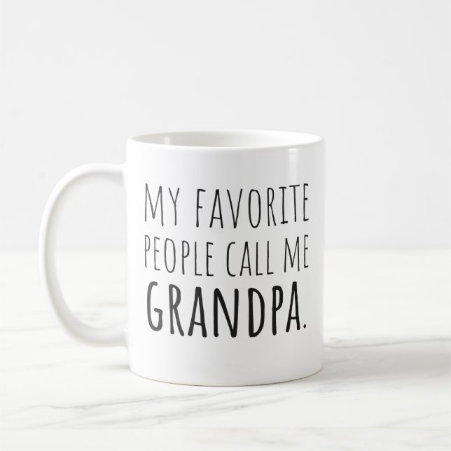 Mug Mes Gens Favoris M'Appelent Grand-Père (Gauche)