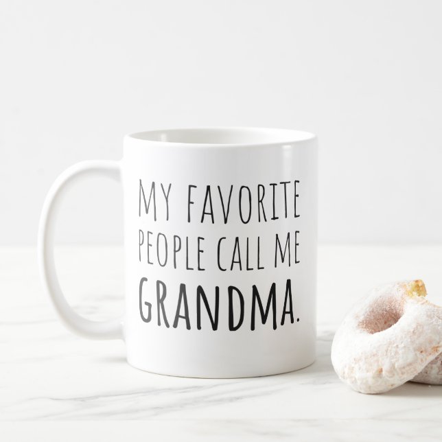 Mug Mes Gens Préférés M'Appelent Grand-Mère (Avec donut)