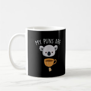 Mug Mes jeux de mots sont des animaux drôles de thé de