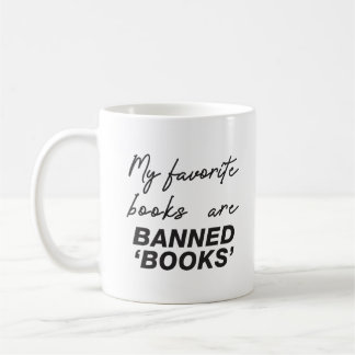 Mug Mes livres préférés sont des livres interdits