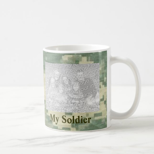 Mug Mes militaires personnalisés par coutume de soldat (Droite)