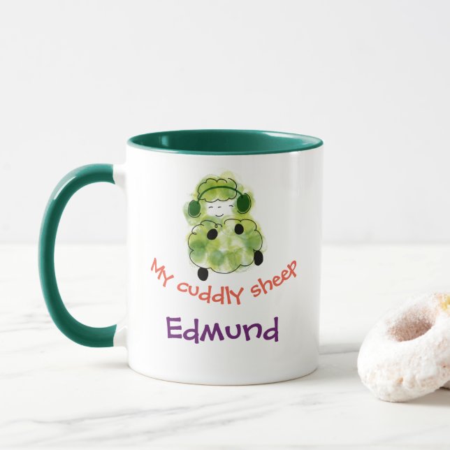 Mug Mes moutons câlins (Avec donut)