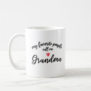 Mug Mes personnes préférées m'appellent Mamie Cadeau d
