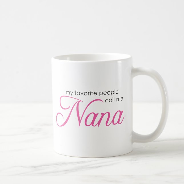 Mug Mes personnes préférées m'appellent Nana (Droite)