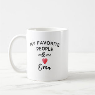 Mug Mes personnes préférées m'appellent Oma Grand-mère