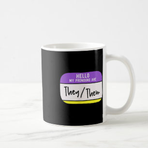 Mug Mes pronoms sont ils eux Fierté de genre non binai