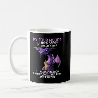 Mug Mes Quatre Humeurs J'Ai Besoin De Café J'Ai Besoin