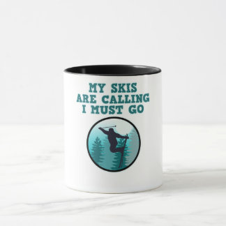 Mug Mes Skis Appelent Skier Skier Snowboard Sports