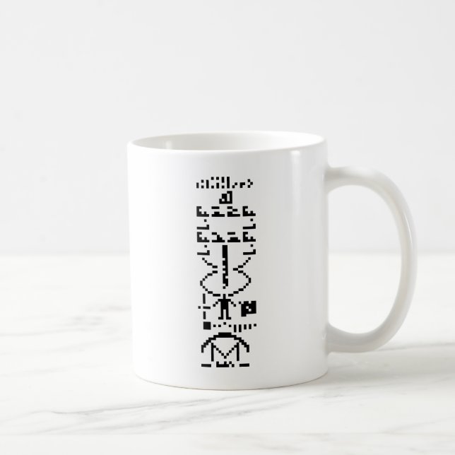 Mug Message binaire Arecibo 1974 (Droite)