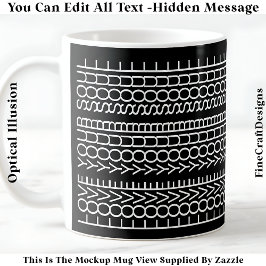Mug Message Caché Amour Pour Votre Âme, Citation Perso