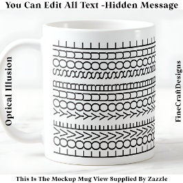 Mug Message Caché Amour Pour Votre Âme, Citation perso