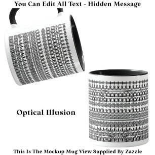 Mug Message caché de l'accoutumance brasserie Amusante