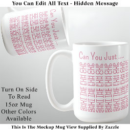 Mug Message caché Fermer La Fuh Cup 155PW Amusant Adul