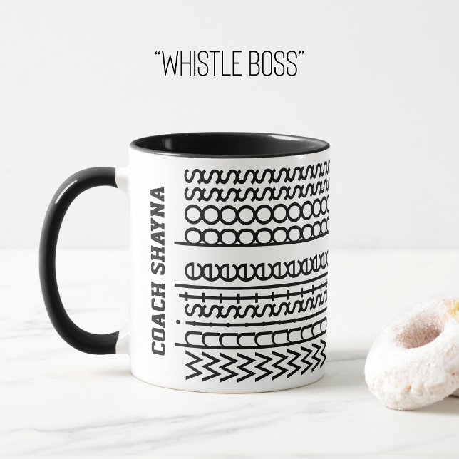 Mug Message caché Nom personnalisé Boss de sifflet (Créateur téléchargé)