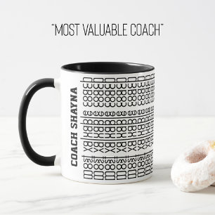 Mug Message caché Nom personnalisé le plus précieux En