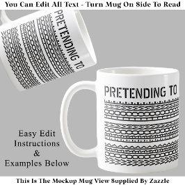 Mug Message Caché Personnalisé pour Travailler de Chez
