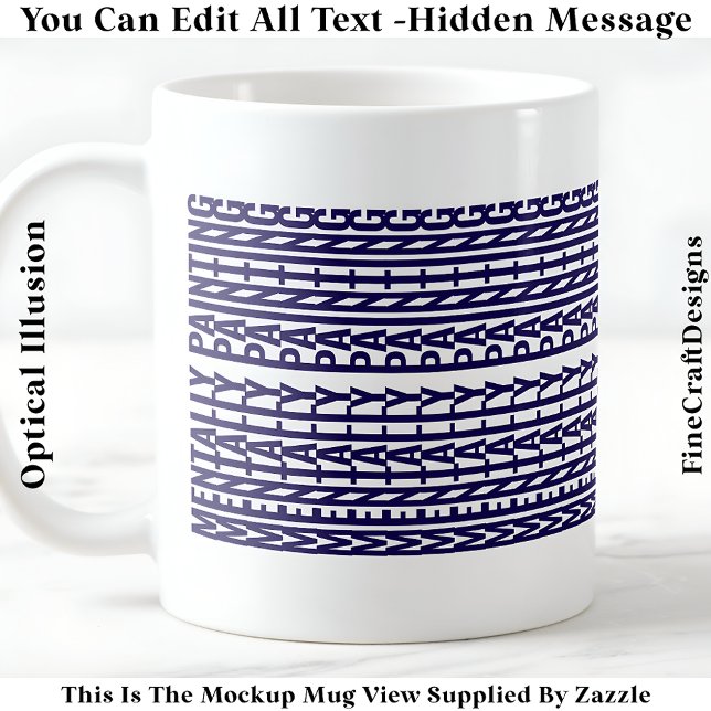 Mug Message Caché Pour Tout Hobby, Mentalement 106Blu (Créateur téléchargé)