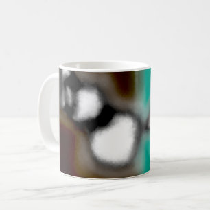 Mug Message dans une bouteille : Brown Abstrait, Turqu