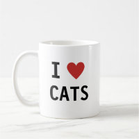 Message de chats de coeur classique