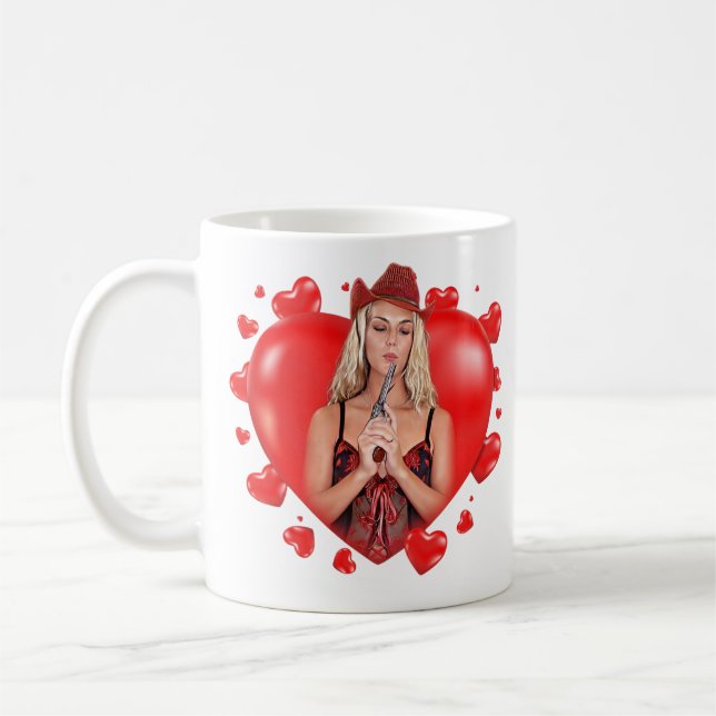 Mug Message Heureuse Sainte-Valentin de Kat (Gauche)