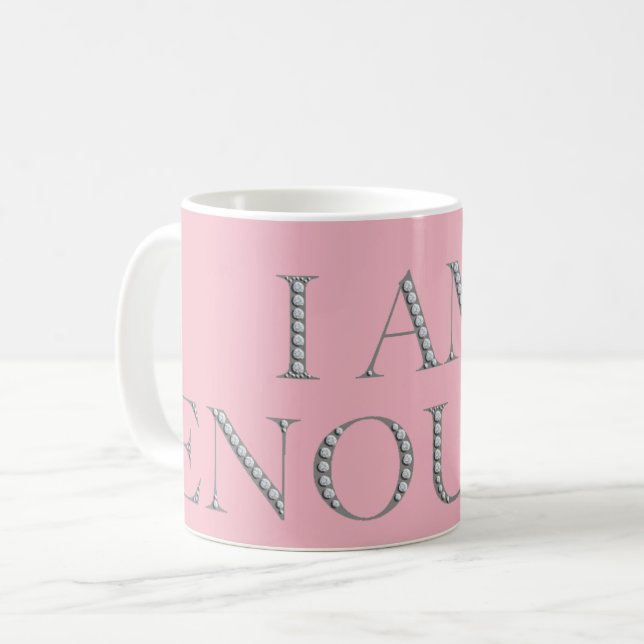 Mug Message inspirant vous êtes assez (Devant gauche)