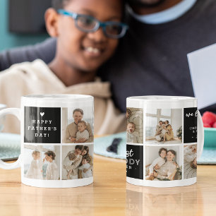 Mug Message 'Meilleur Papa du Monde' Collage personnal