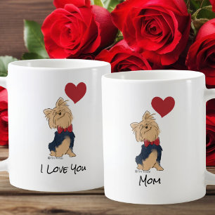 Mug Message Personnalisé Amour à toi Yorkie Art de Chi