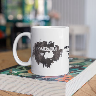 Mug Message personnalisé Poméranie Pet Chien Papa
