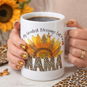Mug Message Tournesol Uplifting pour Maman