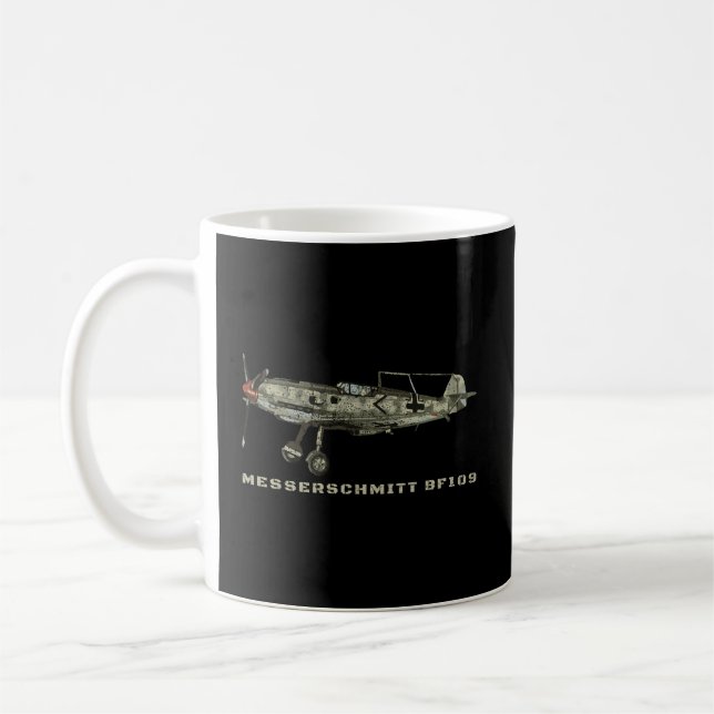 Mug Messerschmitt Bf 109 Allemand World War 2 Avion G (Gauche)