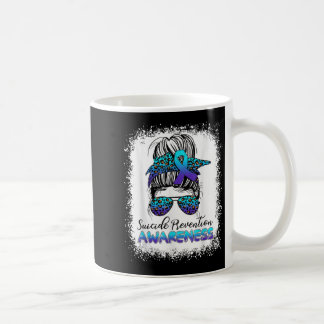 Mug Messy Bun Prévention Suicide Sensibilisation Turqu