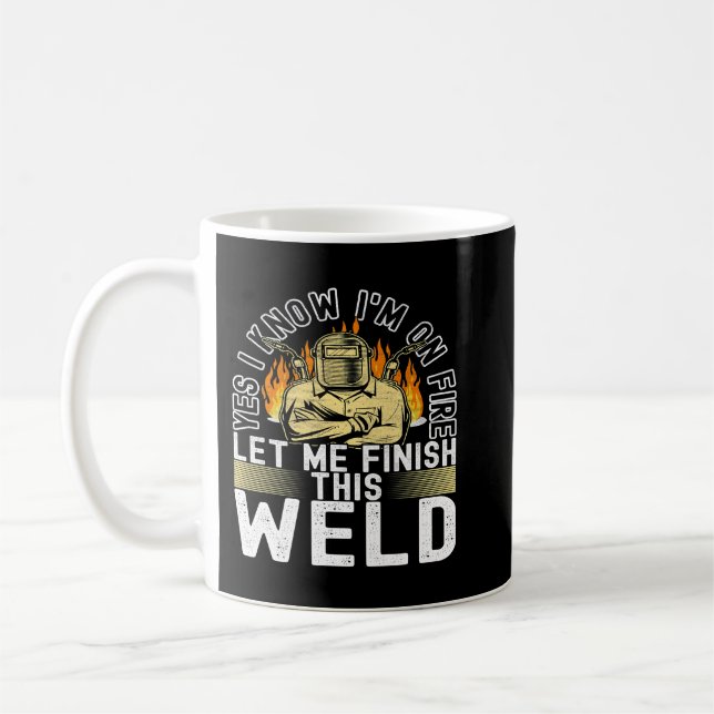 Mug Métal ouvrier soudage en acier souder souder soude (Gauche)
