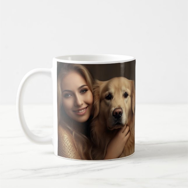 Mug Mete golden retriever Meilleur Chien Maman Jamais  (Gauche)