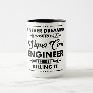 Mug Métier/Profession drôle Super Ingénieur Cool