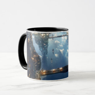 Mug Métropole flottante dans le ciel