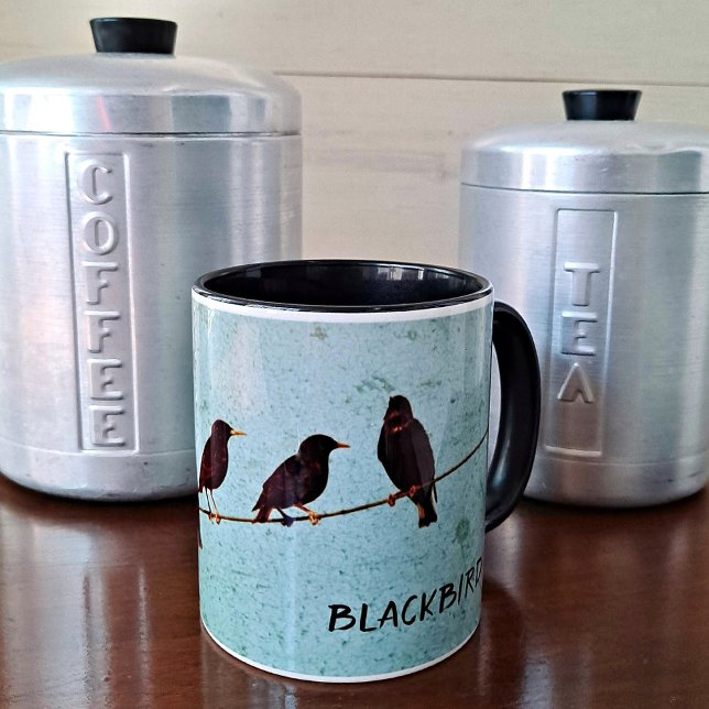 Mug Meurtre des corbeaux Silhouette Mystère Amour (Créateur téléchargé)